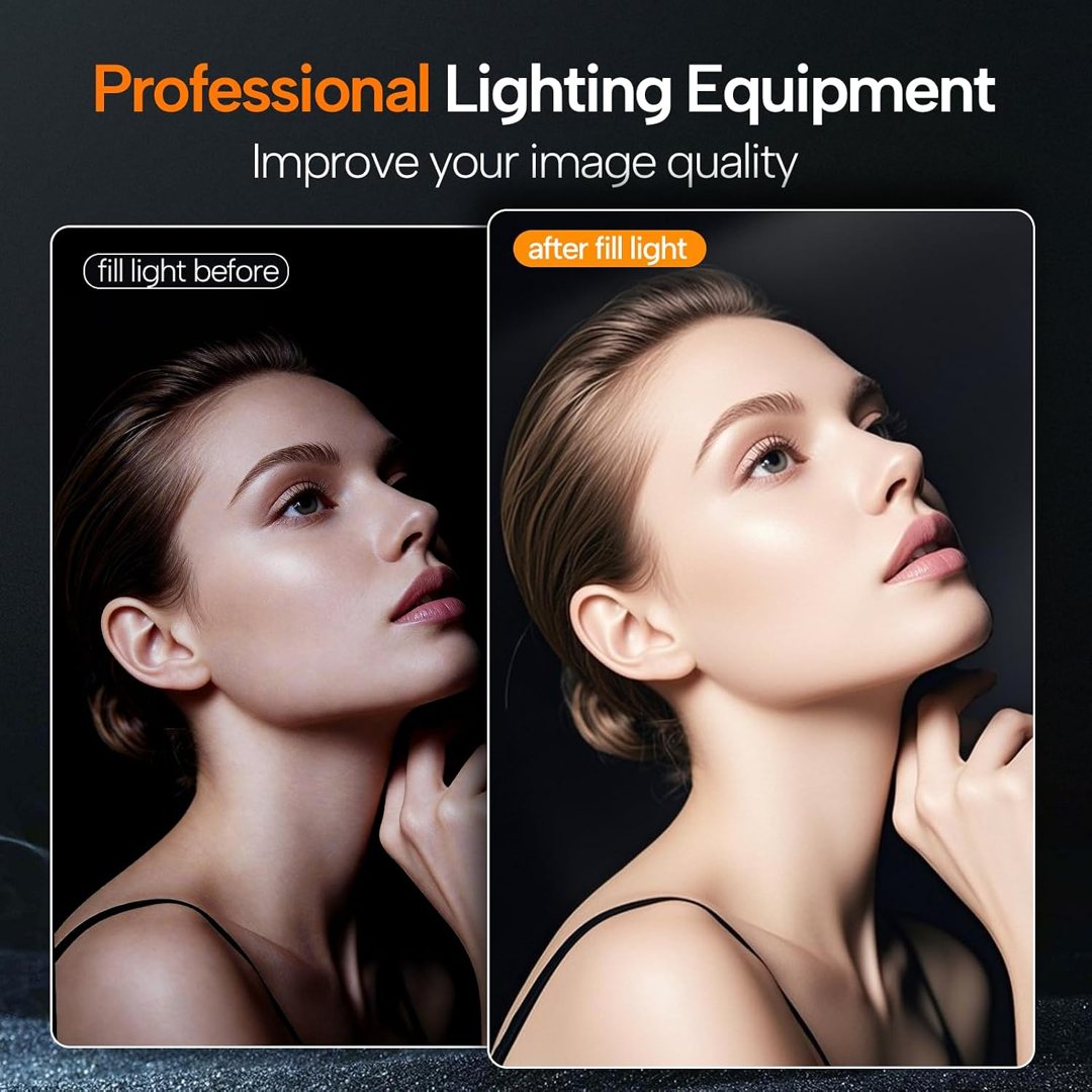 EMART 10" Ring Light with 55" Extendable Tripod Stands and Phone Holder — frame 3