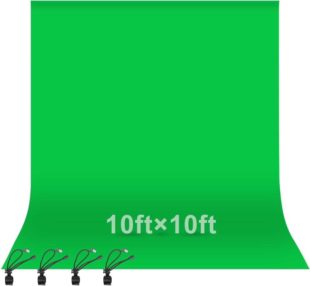 EMART 10x10Ft Green Screen Backdrop,Photography Greenscreen Background — frame 2