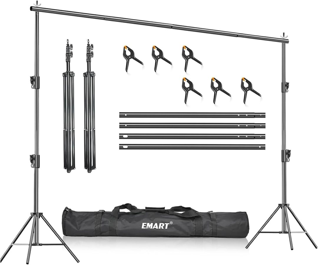 EMART 10x10Ft Heavy Duty Backdrop Stand, Adjustable Banner Stand for Photo — frame 2