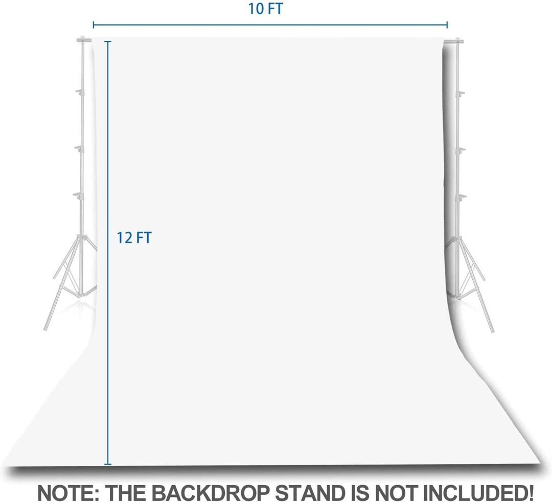 EMART 10x12 ft White Backdrop for Photoshoot and Photography — frame 3
