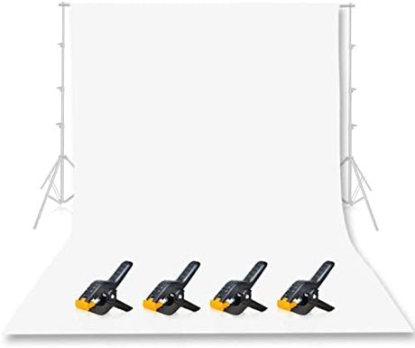 EMART 10x12 ft White Backdrop for Photoshoot and Photography