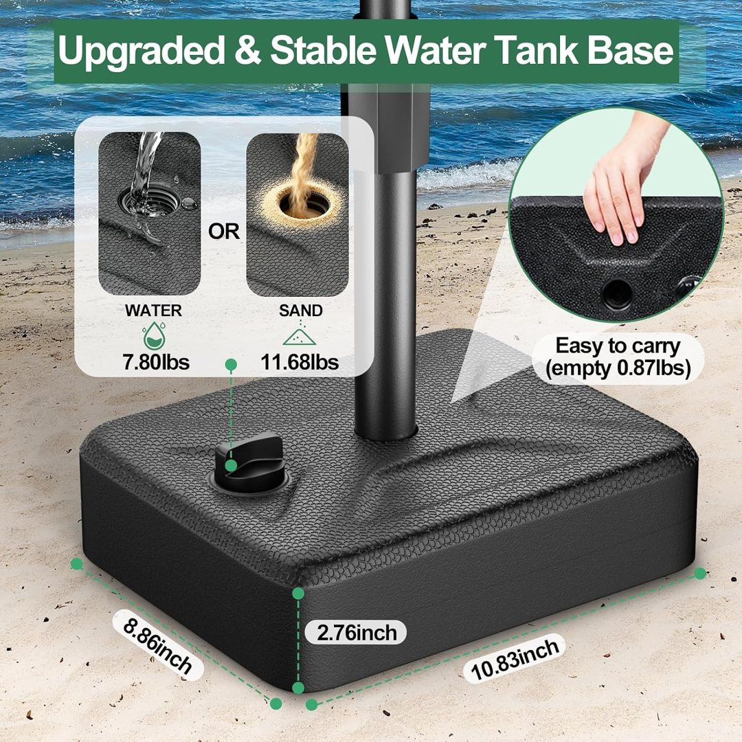EMART 10x7ft Adjustable Backdrop Stand with Heavy Duty Water Tank Base — frame 3