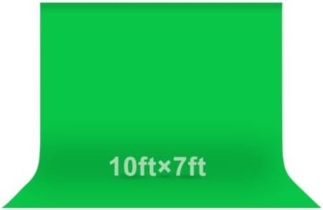 EMART 10x7Ft Green Screen Backdrop,Photography Greenscreen Background