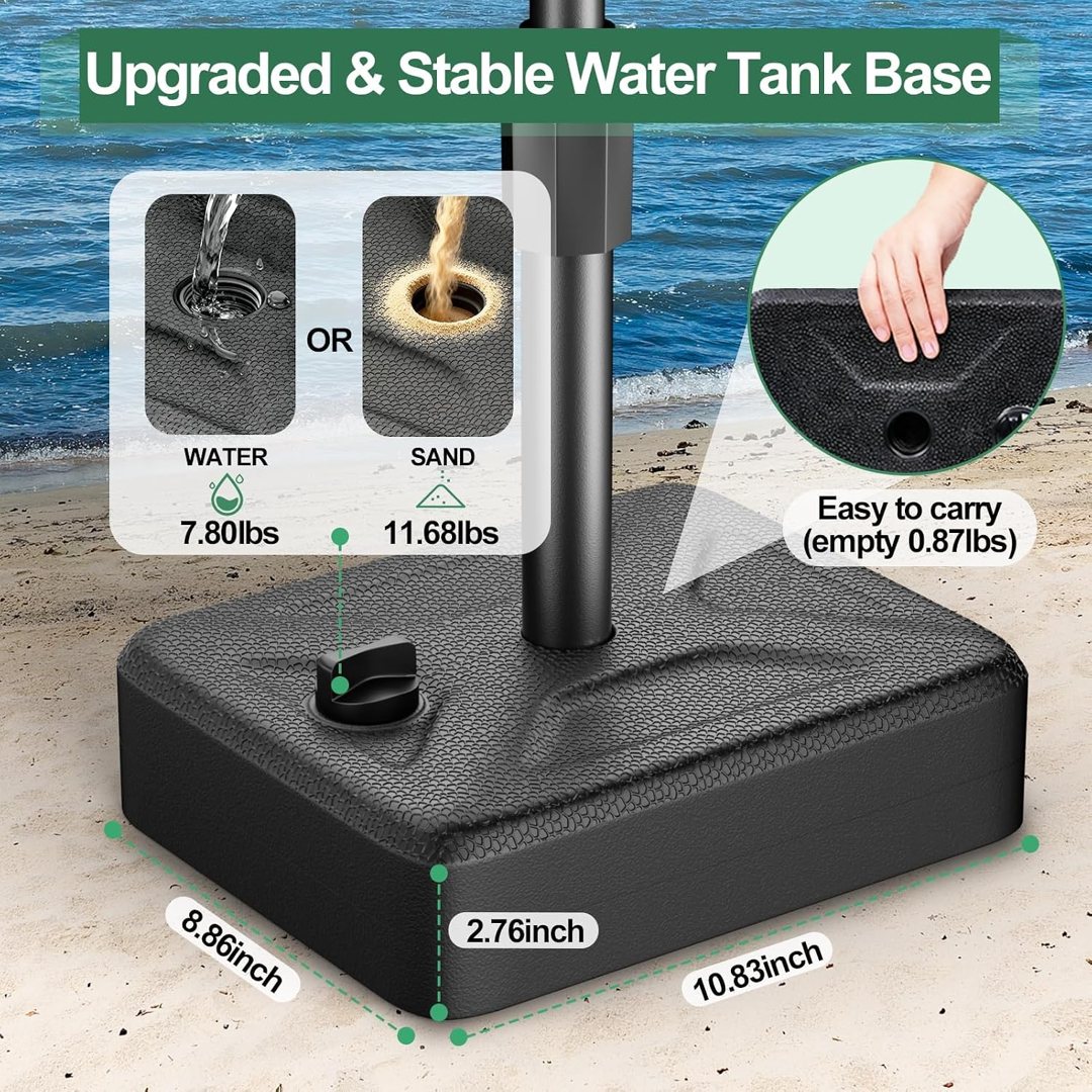 EMART 10x8.5ft Adjustable Backdrop Stand with Heavy Duty Water Tank Base — frame 3