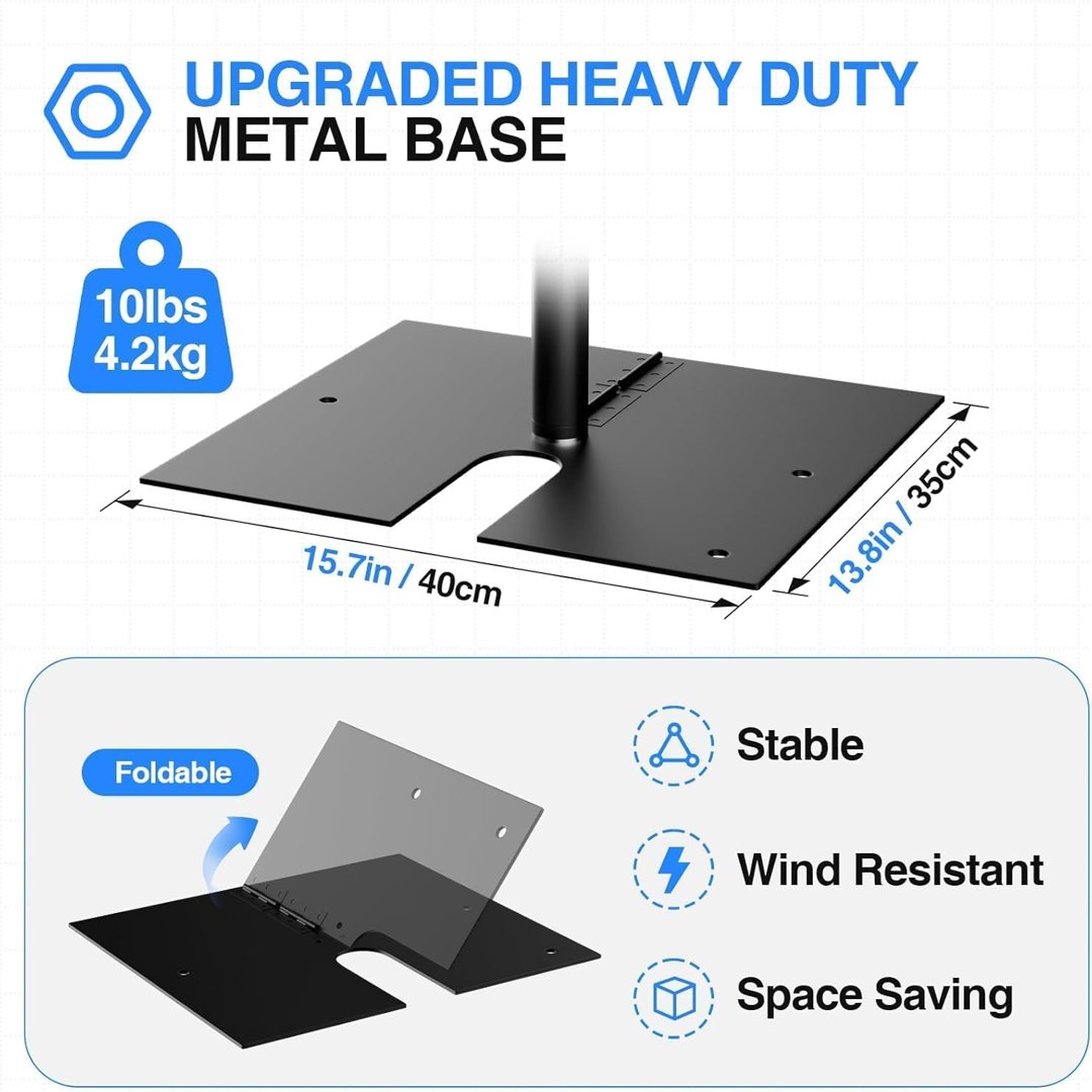 EMART 10x8.5ft Heavy Duty Backdrop Stand Adjustable Pipe and Drape Kit — frame 4