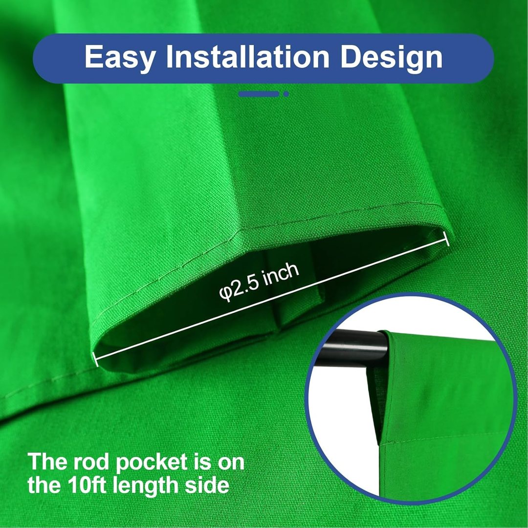 EMART 10x8Ft Green Screen Backdrop,Photography Greenscreen Background — frame 4