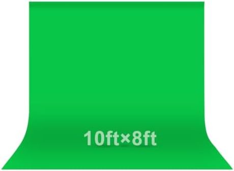 EMART 10x8Ft Green Screen Backdrop,Photography Greenscreen Background