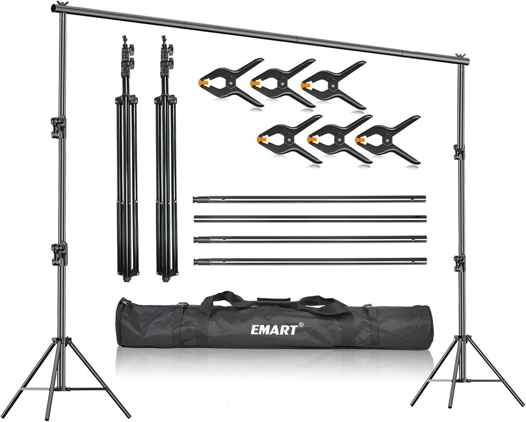 EMART 10x9.2Ft Heavy Duty Backdrop Stand Adjustable Banner Stand for Photo — frame 2