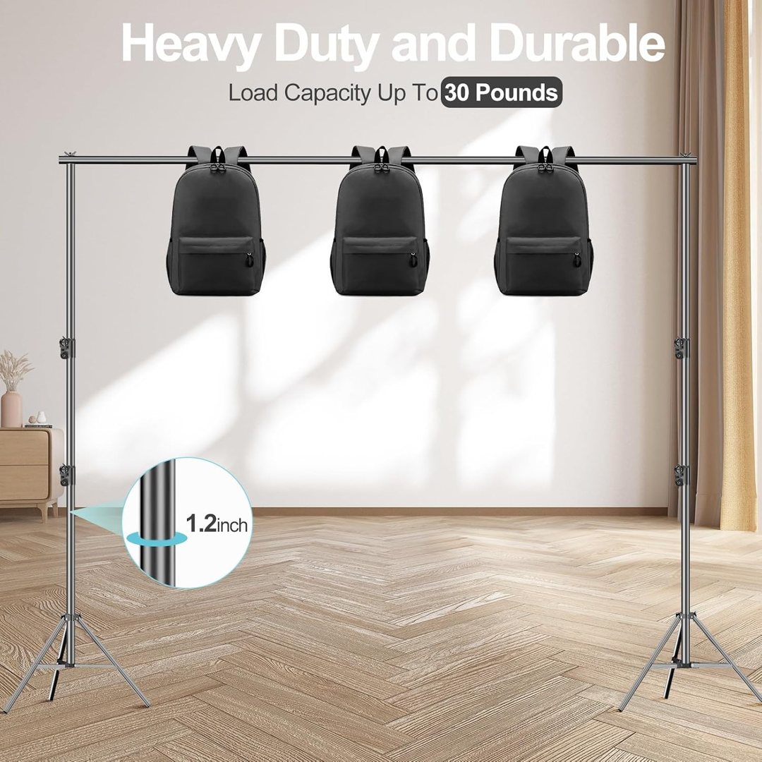EMART 10x9.2Ft Heavy Duty Backdrop Stand Adjustable Banner Stand for Photo — frame 3