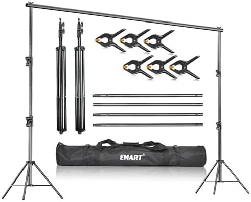 EMART 10x9.2Ft Heavy Duty Backdrop Stand Adjustable Banner Stand for Photo — frame 1