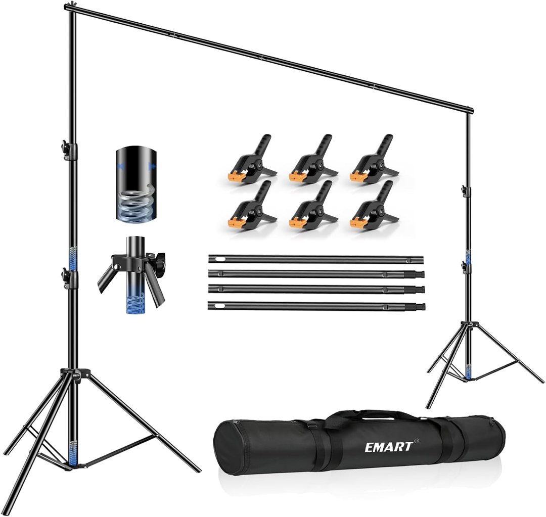 EMART 12x10Ft Heavy Duty Backdrop Stand, Adjustable Banner Stand for Photo — frame 2