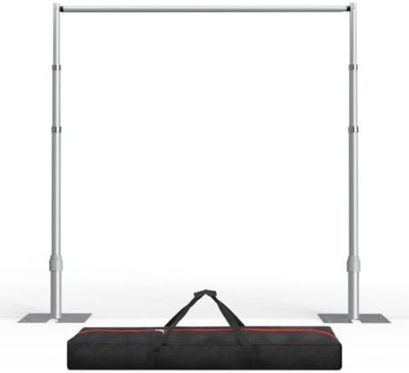 EMART 12x10ft Heavy Duty Backdrop Stand Frame with Adjustable Pipe