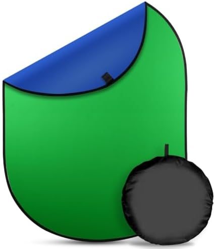 EMART 2-in-1 Green Blue Screen 3.3x5Ft/1x1.5m Portable Pop Up Backdrop — frame 1