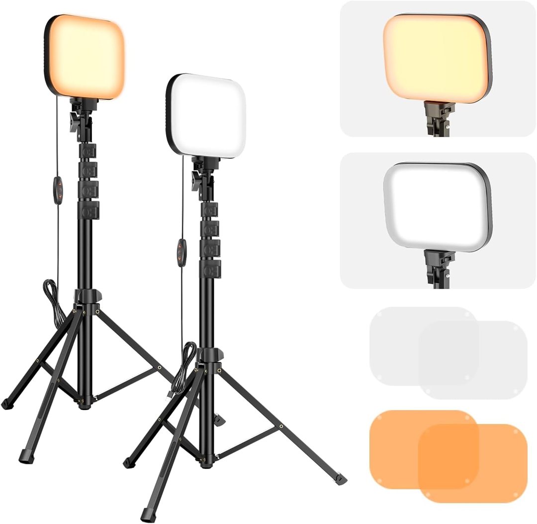 EMART 2 Pack LED Video Light Kit, 3000-5500K Dimmable Studio Lights — frame 2