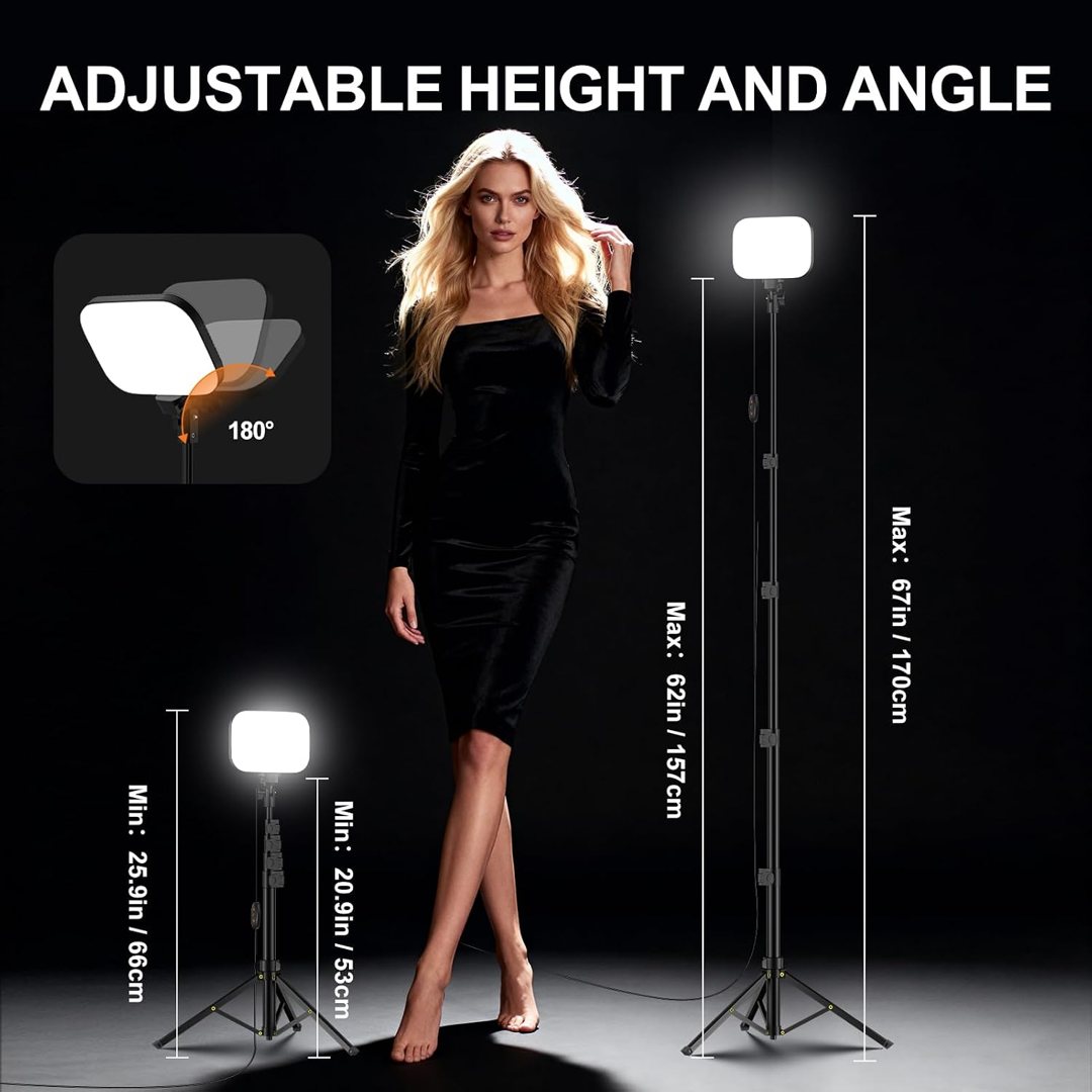 EMART 2 Pack LED Video Light Kit, 3000-5500K Dimmable Studio Lights — frame 3