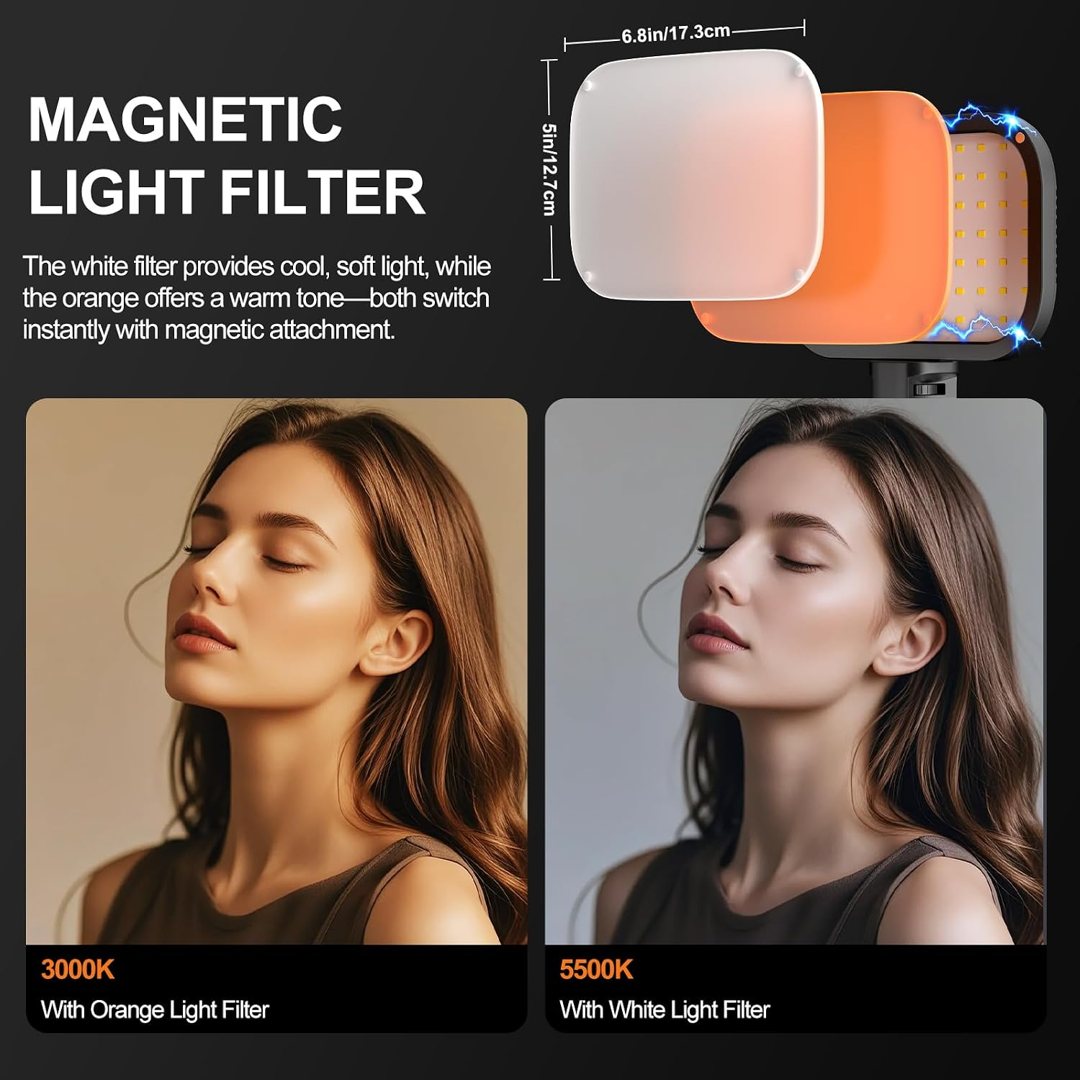 EMART 2 Pack LED Video Light Kit, 3000-5500K Dimmable Studio Lights — frame 4