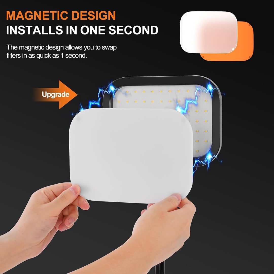 EMART 2 Pack LED Video Light Kit, 3000-5500K Dimmable Studio Lights — frame 5