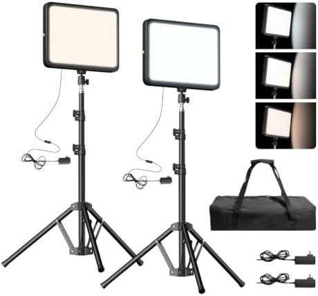 EMART 2-Pack LED Video Light Kit, 35W/3600lux Photography Lighting