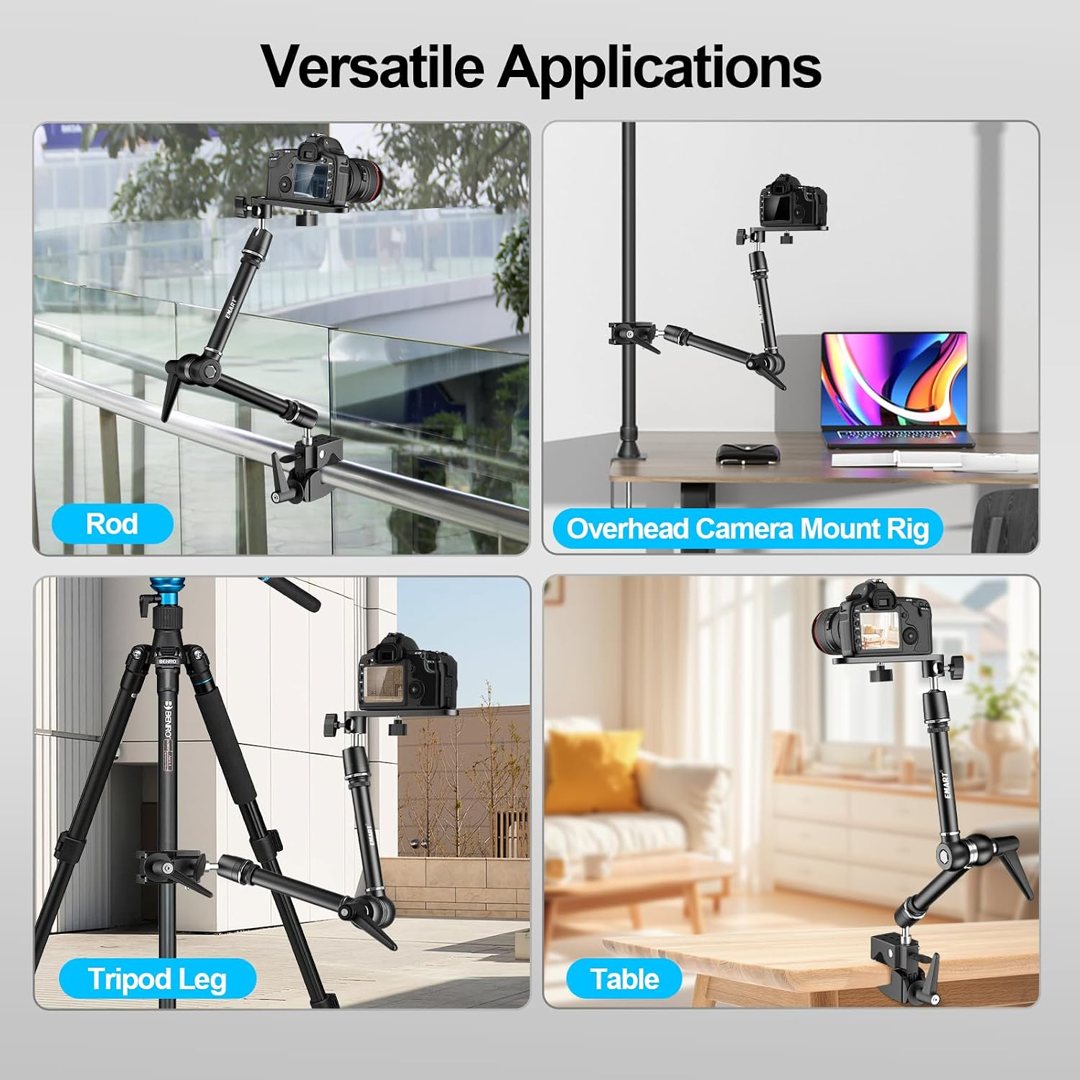 EMART 20" Heavy Duty Magic Arm Camera Mount with Super Clamp/Platform — frame 3