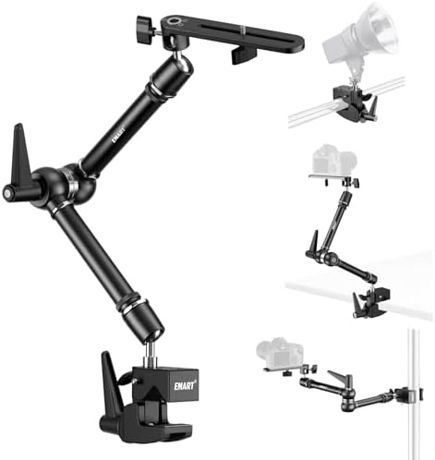 EMART 20" Heavy Duty Magic Arm Camera Mount with Super Clamp/Platform