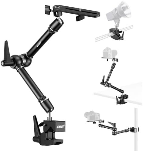 EMART 20" Heavy Duty Magic Arm Camera Mount with Super Clamp/Platform