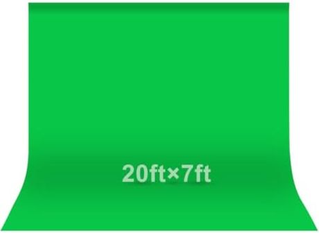 EMART 20x7Ft Green Screen Backdrop,Photography Greenscreen Background