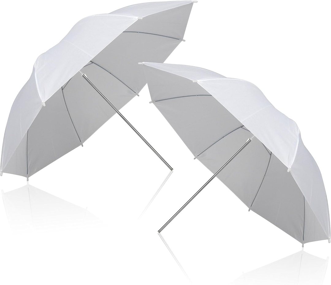 EMART 33"/84cm Translucent White Photo Soft Umbrella for Photography 2Pack — frame 2
