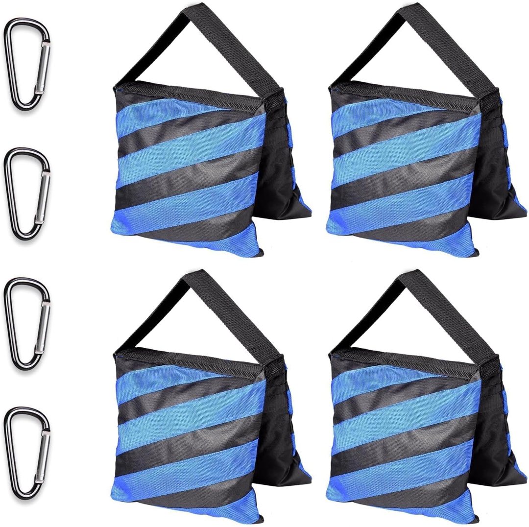 EMART 4Packs Sand Bags for Weight, Bule Sandbags for Backdrop Stand, Canopy — frame 2