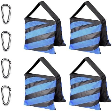 EMART 4Packs Sand Bags for Weight, Bule Sandbags for Backdrop Stand, Canopy