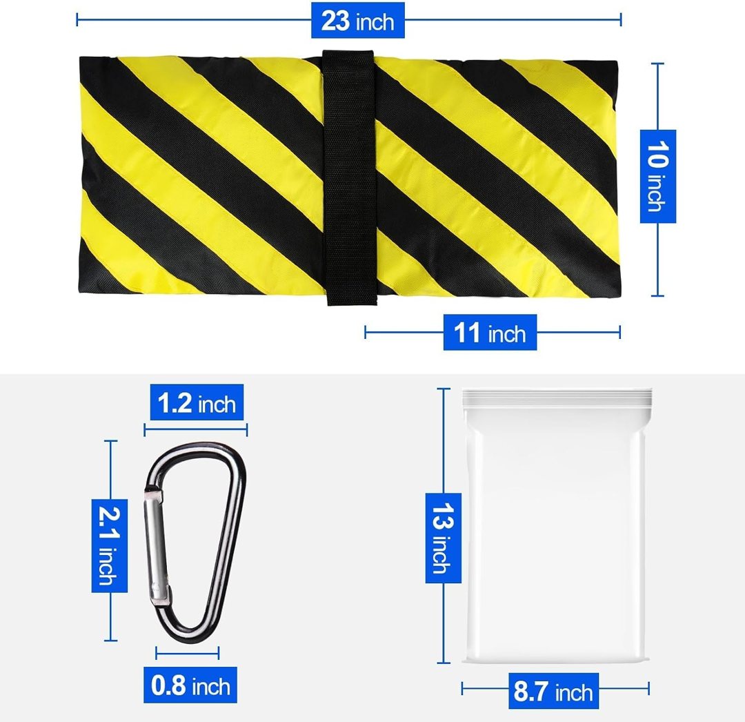 EMART 4Packs Sand Bags for Weight Yellow Sandbags for Backdrop Stand Canopy — frame 5