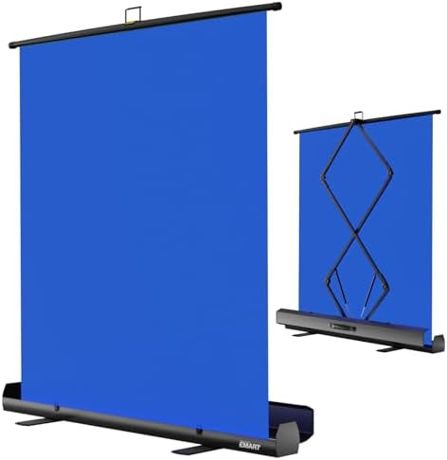 EMART 58x74in Collapsible Blue Screen Backdrop Portable Chroma Key Panel