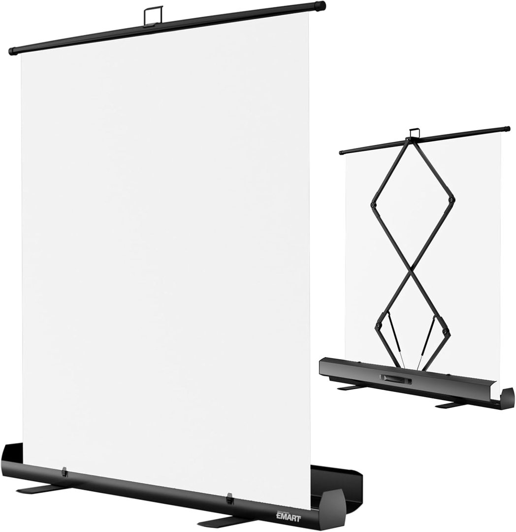 EMART 58x74in Collapsible White Screen Backdrop Portable Chroma Key Panel — frame 2