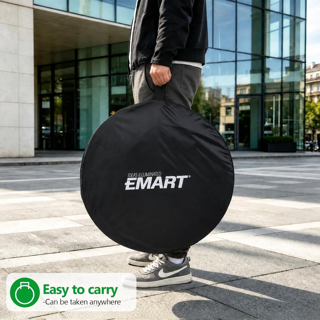 EMART 5x6.5ft Green Blue Screen Portable Pop Up Backdrop — frame 4