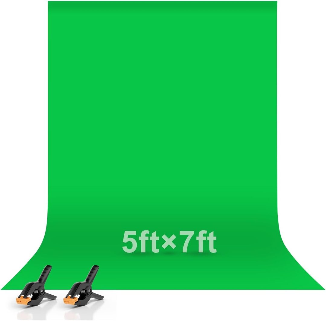 EMART 5x7Ft Green Screen Backdrop,Photography Greenscreen Background — frame 2