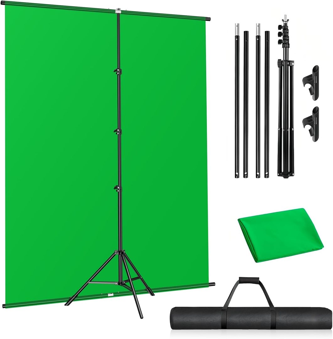 EMART 5x8ft Green Screen Backdrop Kit with Stand I-Frame Design — frame 2