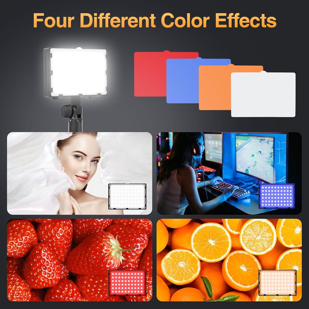 EMART 60 LED Continuous Portable Photography Lighting Kit, 7x10ft Green Screen Backdrop Kit for Banner, Photo Shoot — frame 5