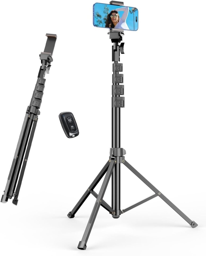 EMART 62’’ Cell Phone Tripod Stand with Remote for iPhone and Android — frame 2