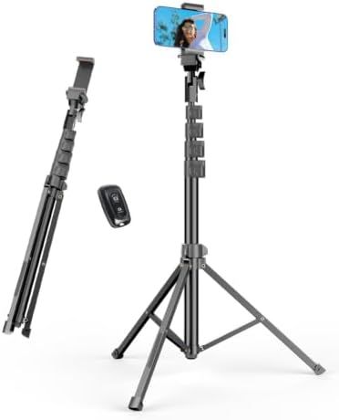 EMART 62’’ Cell Phone Tripod Stand with Remote for iPhone and Android