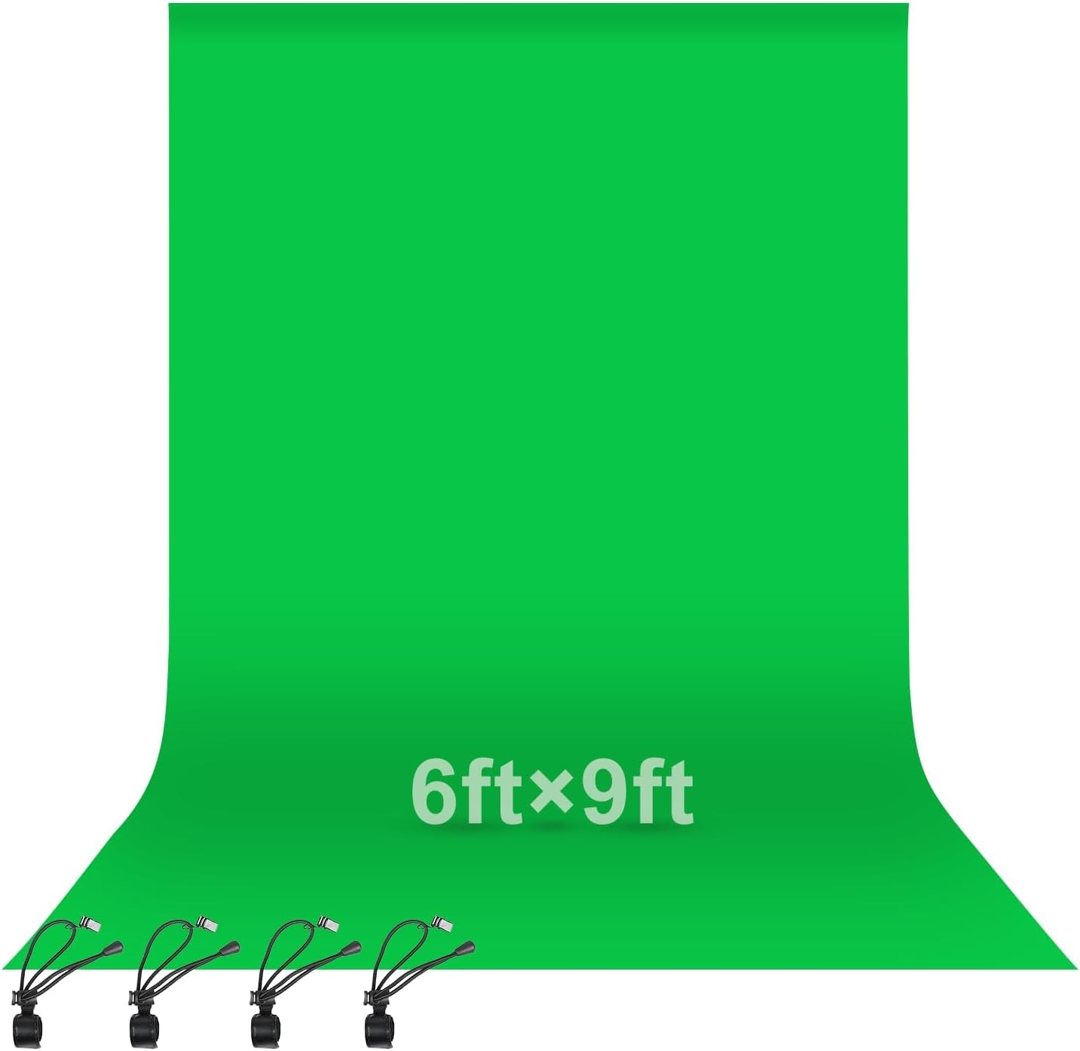 EMART 6x9Ft Green Screen Backdrop,Photography Greenscreen Background — frame 2