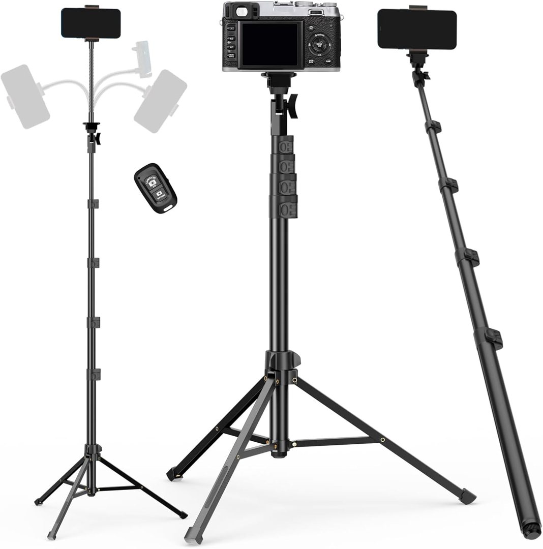 EMART 70’’ Cell Phone Tripod Stand with Remote for iPhone and Android — frame 2