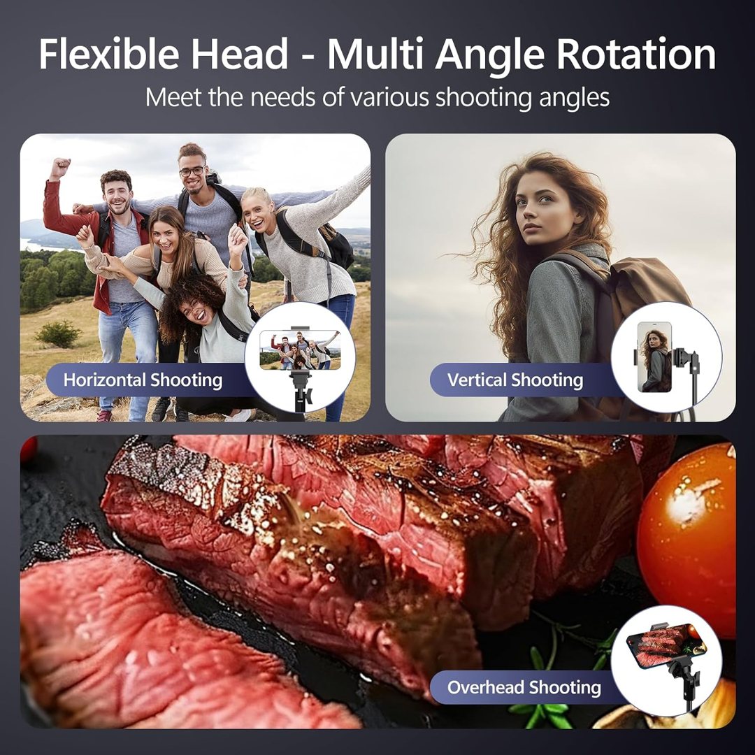 EMART 70’’ Cell Phone Tripod Stand with Remote for iPhone and Android — frame 3
