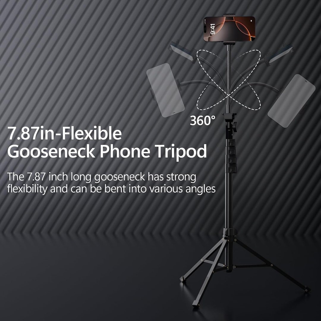 EMART 70’’ Cell Phone Tripod Stand with Remote for iPhone and Android — frame 5