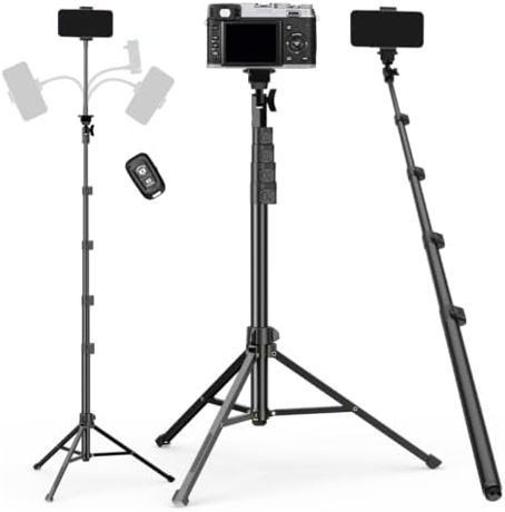EMART 70’’ Cell Phone Tripod Stand with Remote for iPhone and Android