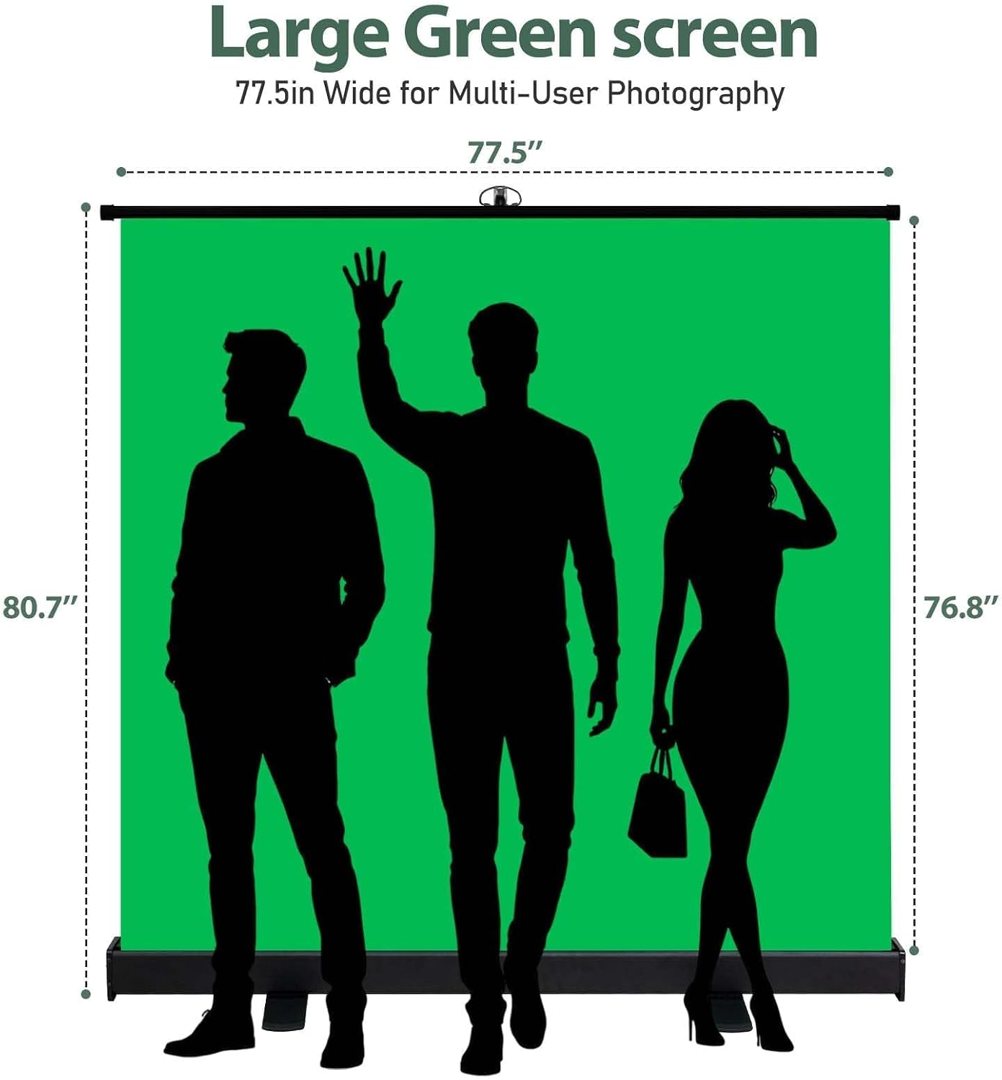 EMART 77x76in Collapsible Green Screen Backdrop Portable Photo Background — frame 3
