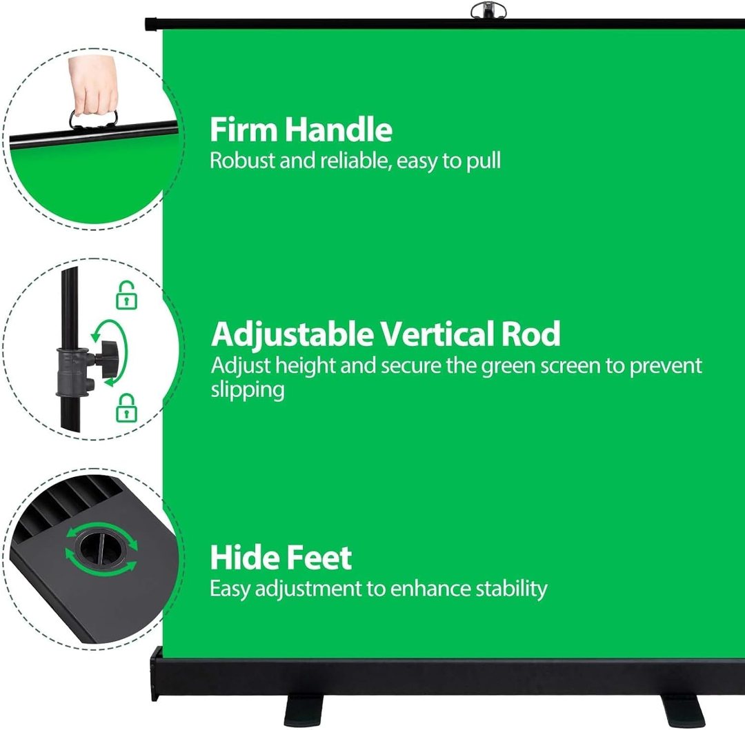 EMART 77x76in Collapsible Green Screen Backdrop Portable Photo Background — frame 5