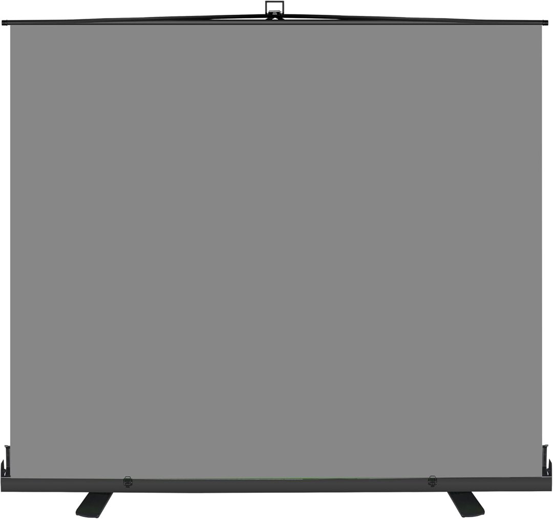 EMART 77x92in Collapsible Chromakey Panel Grey Screen for Photo Backdrop Video Studio,Portable Pull Up,Solid Aluminium Base Wrinkle-Resistant Fabric,Auto-Locking Air Cushion Frame — frame 2
