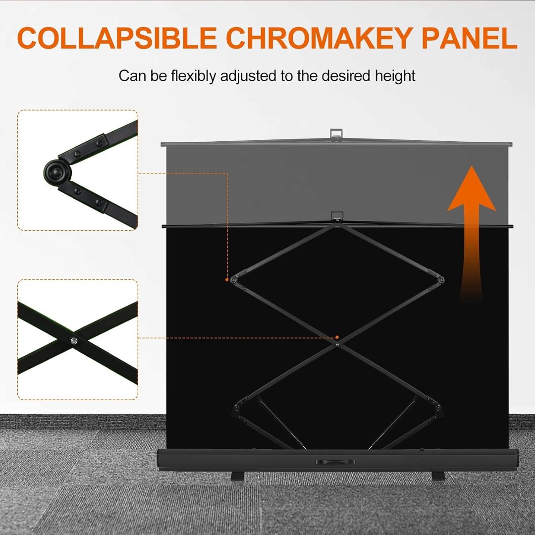 EMART 77x92in Collapsible Chromakey Panel Portable Black Screen — frame 4
