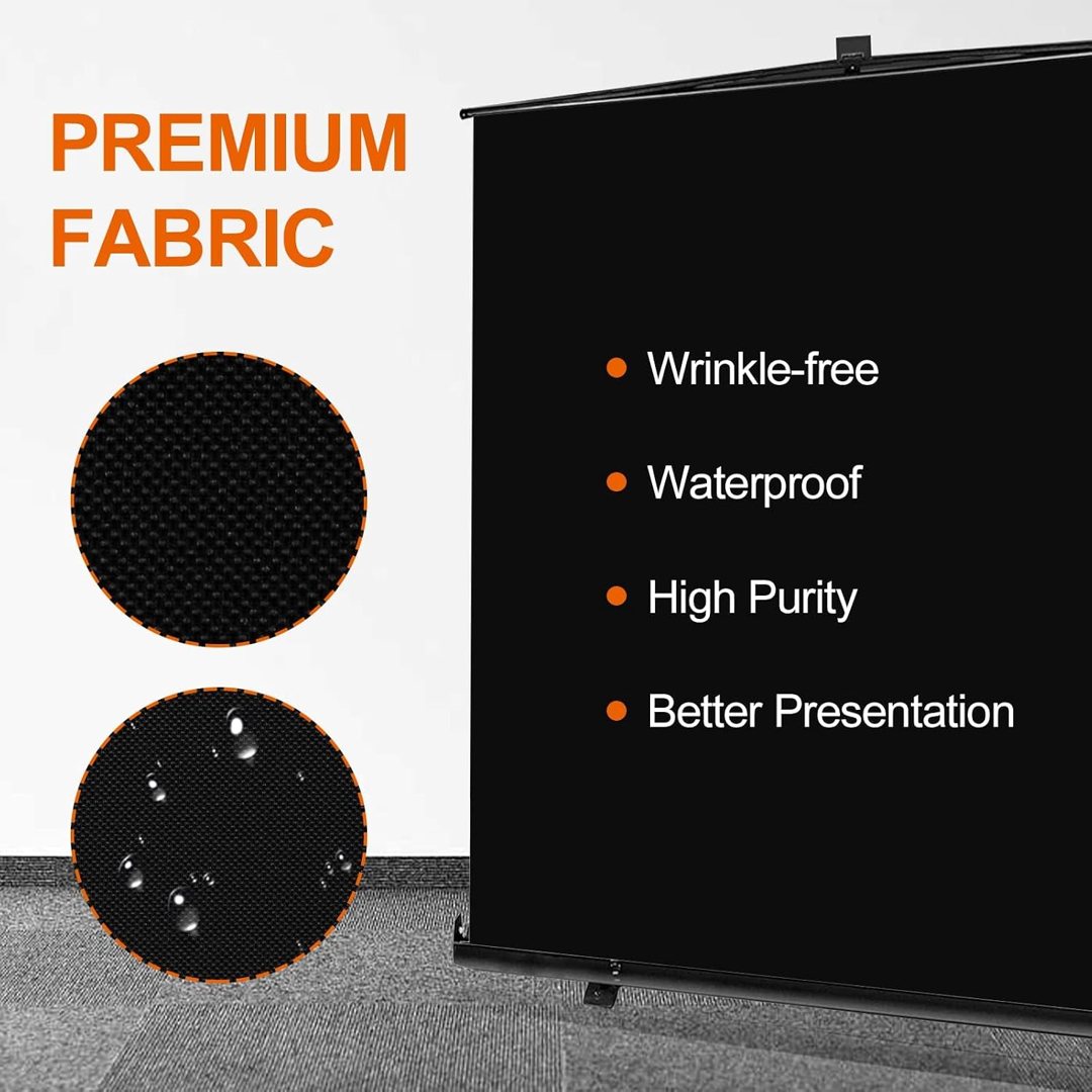 EMART 77x92in Collapsible Chromakey Panel Portable Black Screen — frame 5