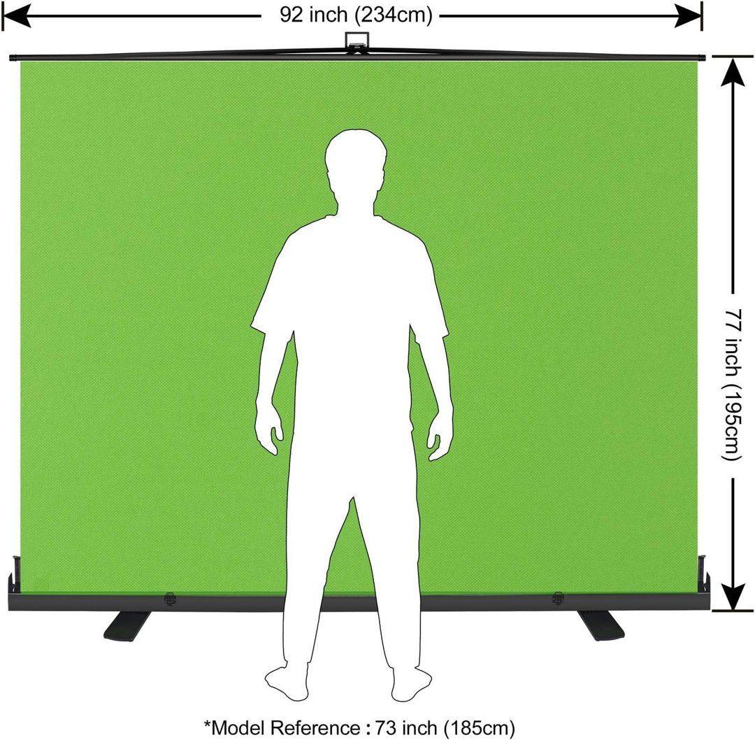 EMART 77x92in Collapsible Chromakey Panel Portable Green Screen — frame 2