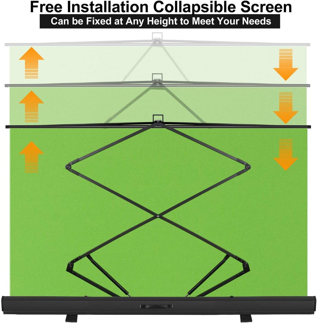 EMART 77x92in Collapsible Chromakey Panel Portable Green Screen — frame 3